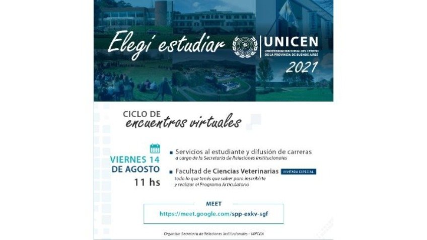 De manera virtual, UNICEN promociona carreras y becas para ingresantes 2021